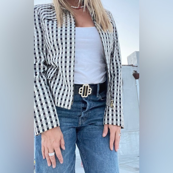 Checked Monochrome Jacket - Picture 6 of 7